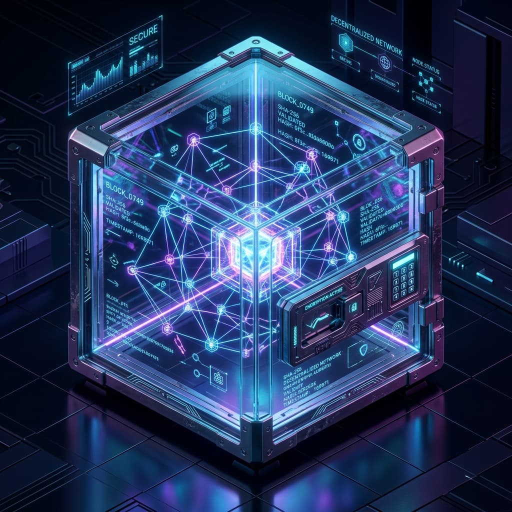 Blockchain Development Illustration