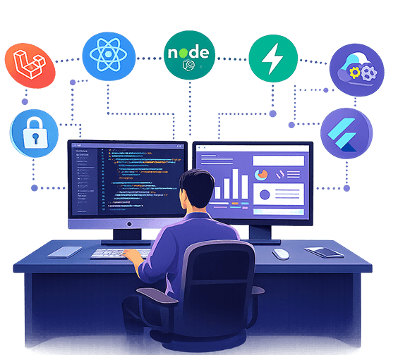 Custom Web Apps Illustration